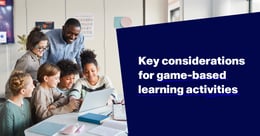 Game-based learning activities by grade level